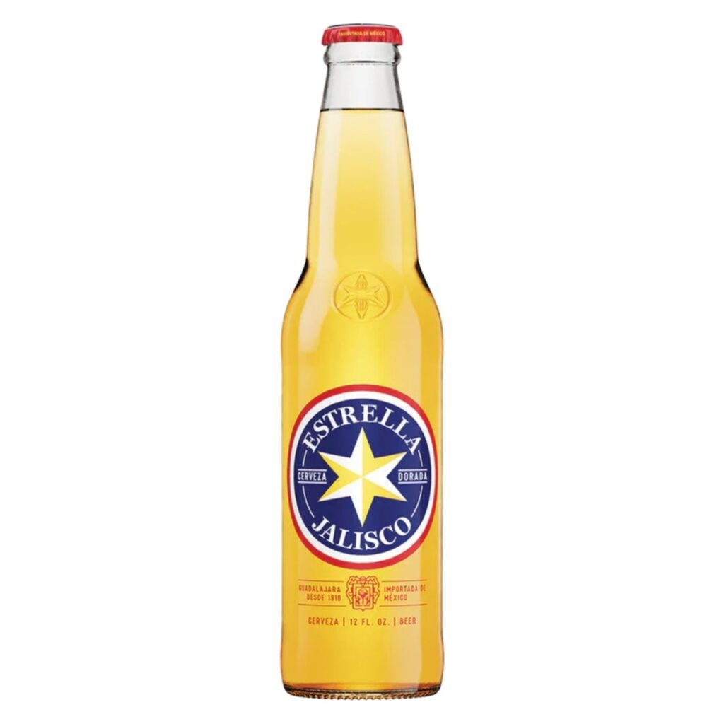 Bottle of Estrella Jalisco beer